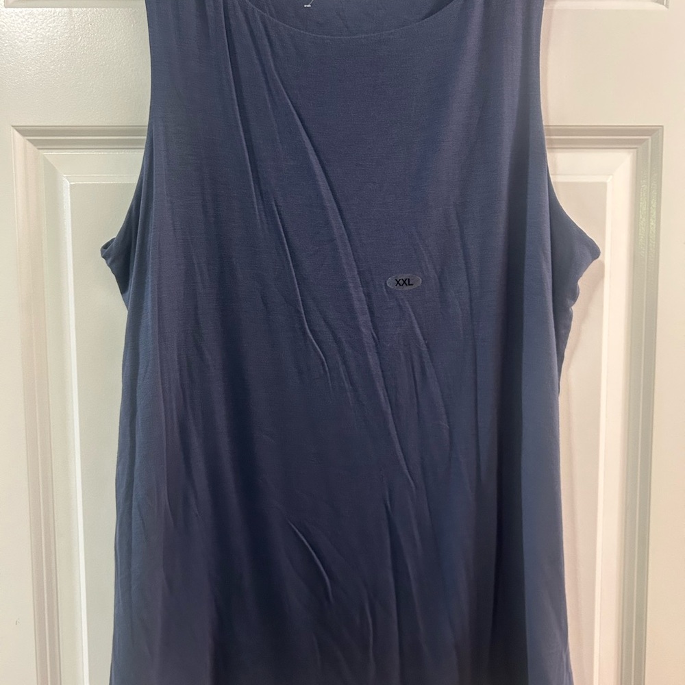 Maurices Blue XL Weekender Cargo Pants with Matching XXL U-Line Scoop Neck Top - Picture 10 of 13